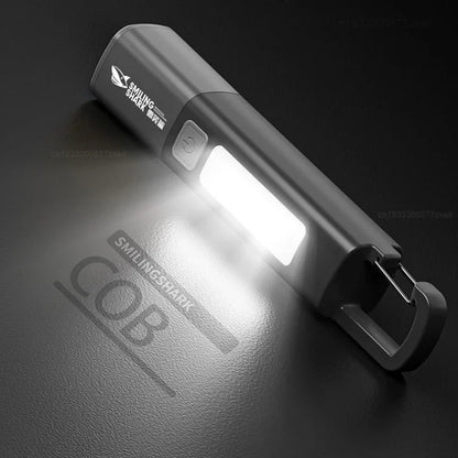 Xiaomi SMILING SHARK: Ultra-Bright Portable Flashlight with Zoom Focus – Your Ultimate Outdoor Adventure Light!